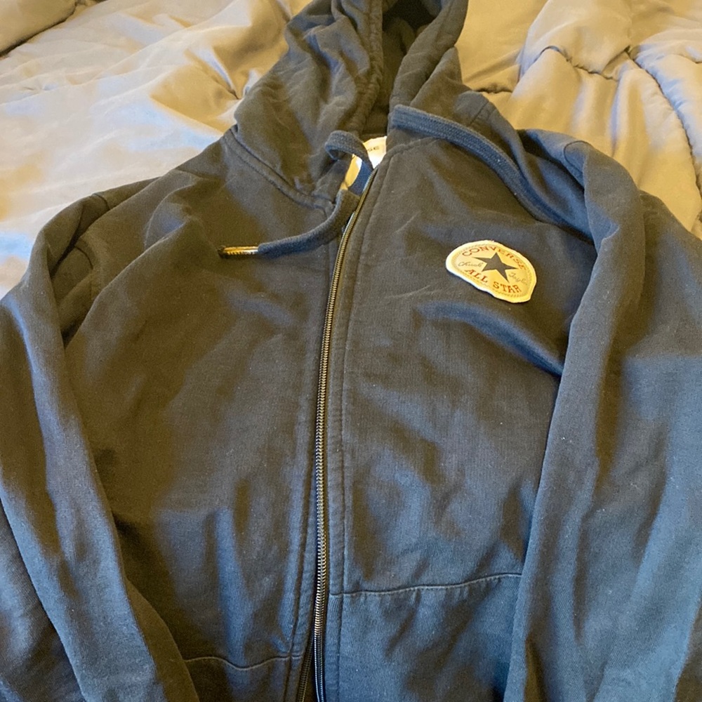 converse hoodie zip up